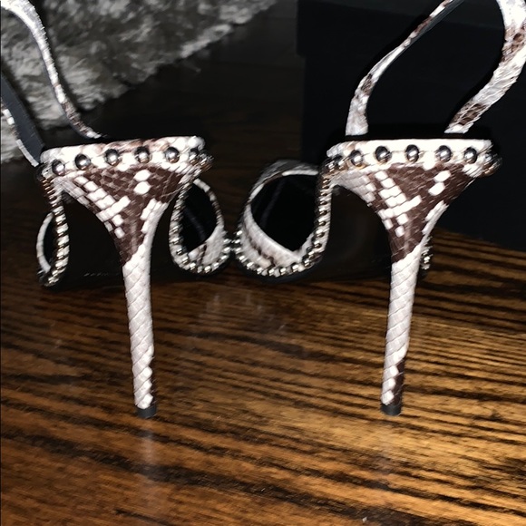 Alexander Wang Ryna python sling back heels - Picture 3 of 5